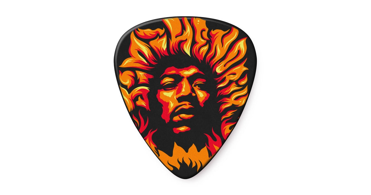 Dunlop JHP14HV Jimi Hendrix '69 Psych Series Voodoo Fire Players' Pack/6