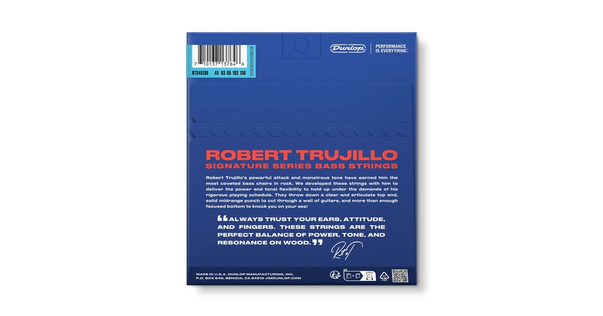 Dunlop RTS45130 Robert Trujillo Stainless Steel 45-130