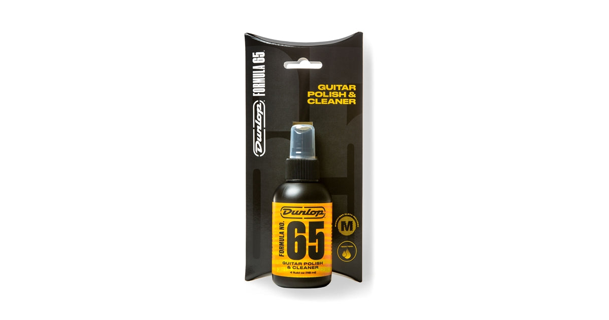 Dunlop 654C Formula 65 Guitar Polish & Cleaner con panno
