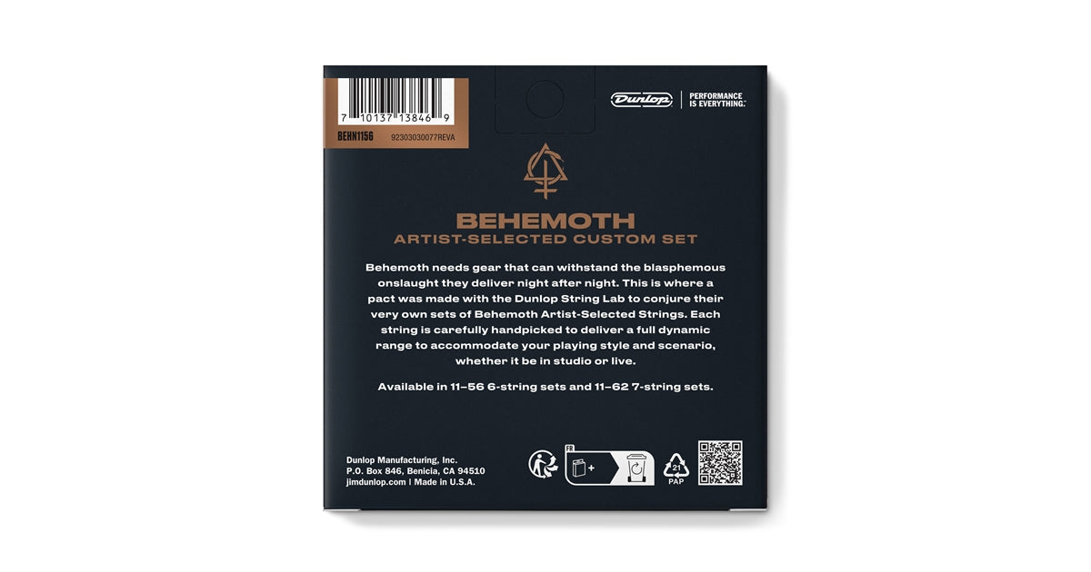 Dunlop BEHN1156 Behemoth Artist-Selected Custom 11-56