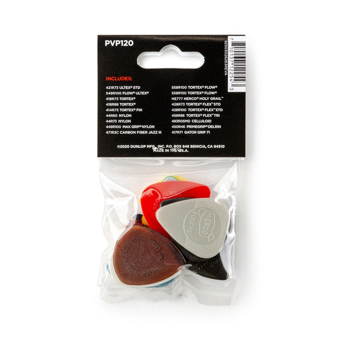 Dunlop PVP120 Recording Pick Variety Pack/18