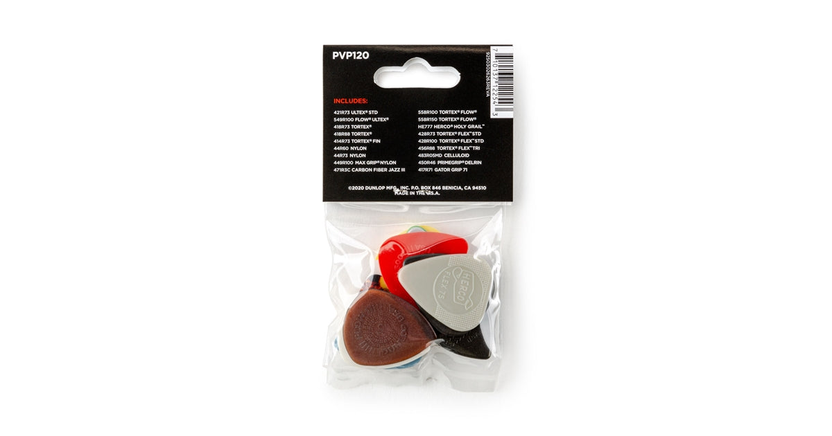 Dunlop PVP120 Recording Pick Variety Pack/18