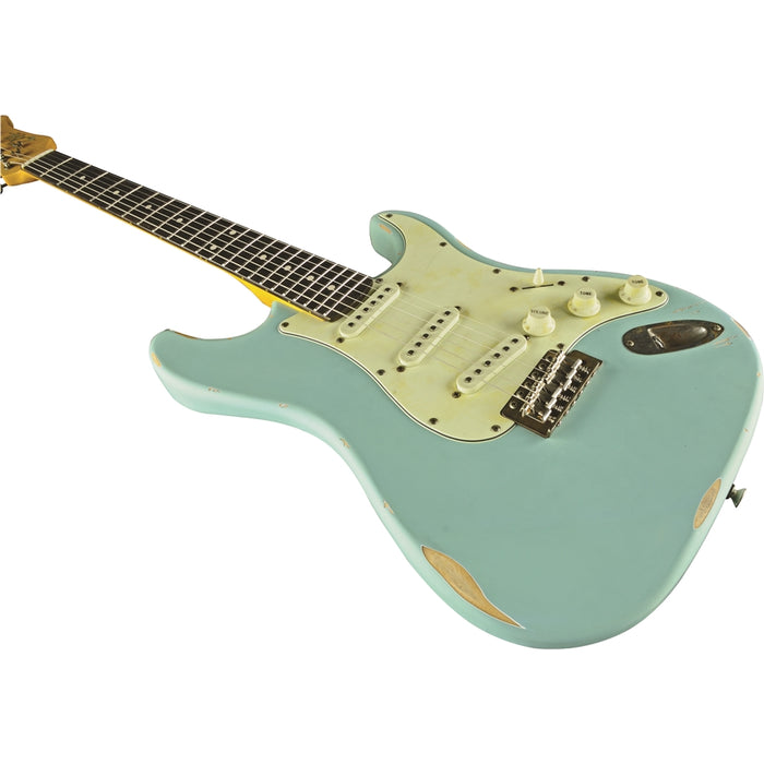 Eko Guitars S-300 Relic Daphne Blue