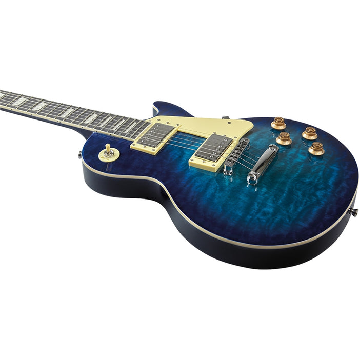 Eko Guitars VL-480 See Thru Blue Quilted