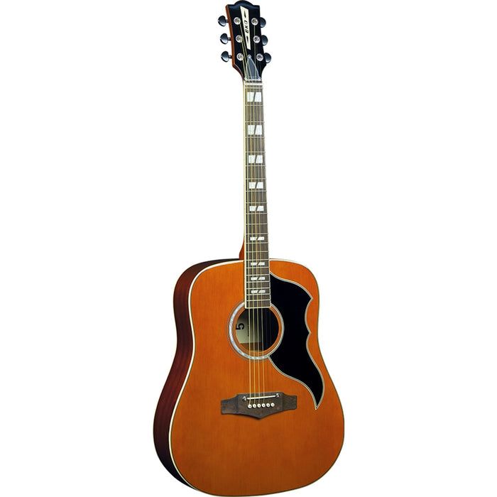 EKO GUITARS – Ranger VI VR EQ Natural Top Stained, Guitare Acoustique Électrifiée Dreadnought, Système Fishman Sonitone, Table Épicéa, Dos et Éclisses Acajou, Couleur Natural EKO GUITARS – Ranger VI VR EQ Natural Top Stained, Guitare Acoustique Électrifiée Dreadnought, Système Fishman Sonitone, Table Épicéa, Dos et Éclisses Acajou, Couleur Natural