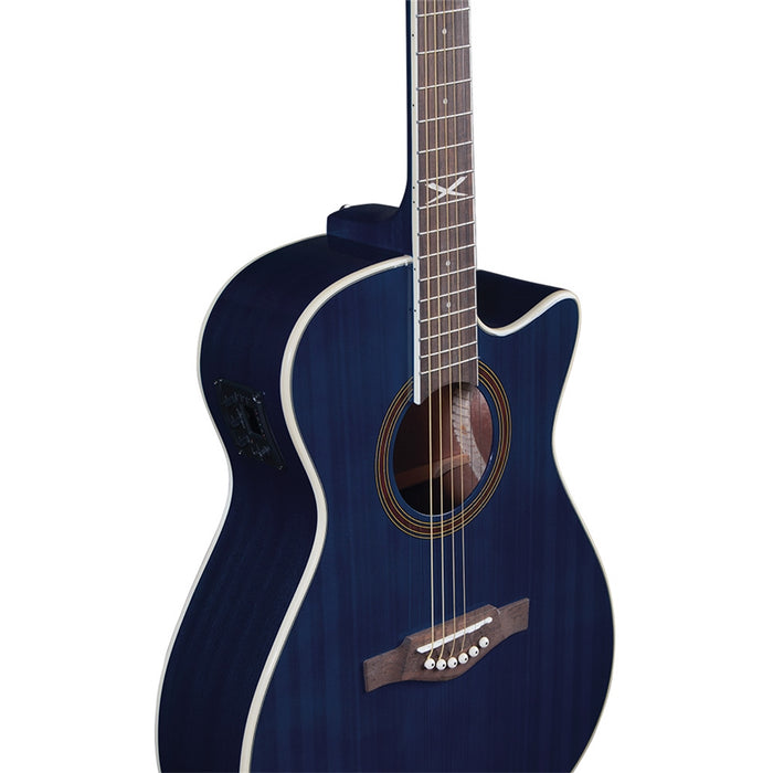 Eko Guitars NXT A100ce See Through Blue