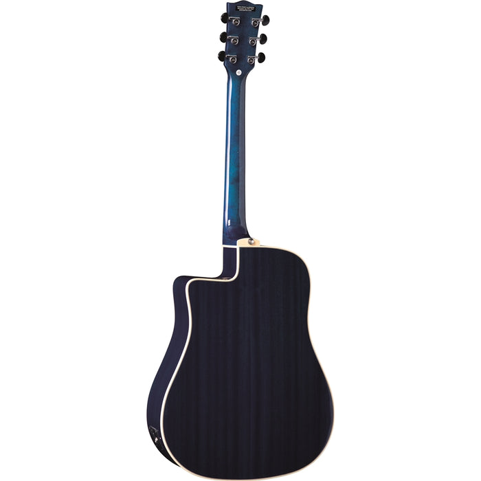 Eko Guitars NXT D100ce See Through Blue