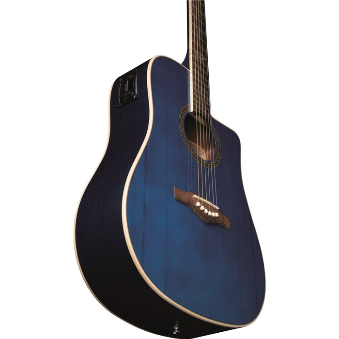 Eko Guitars NXT D100ce See Through Blue