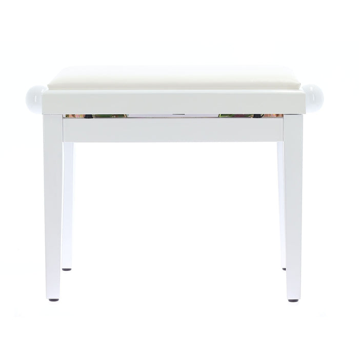 Quik Lok PB/100 WH L Panca Bianco Lucido per Pianoforte