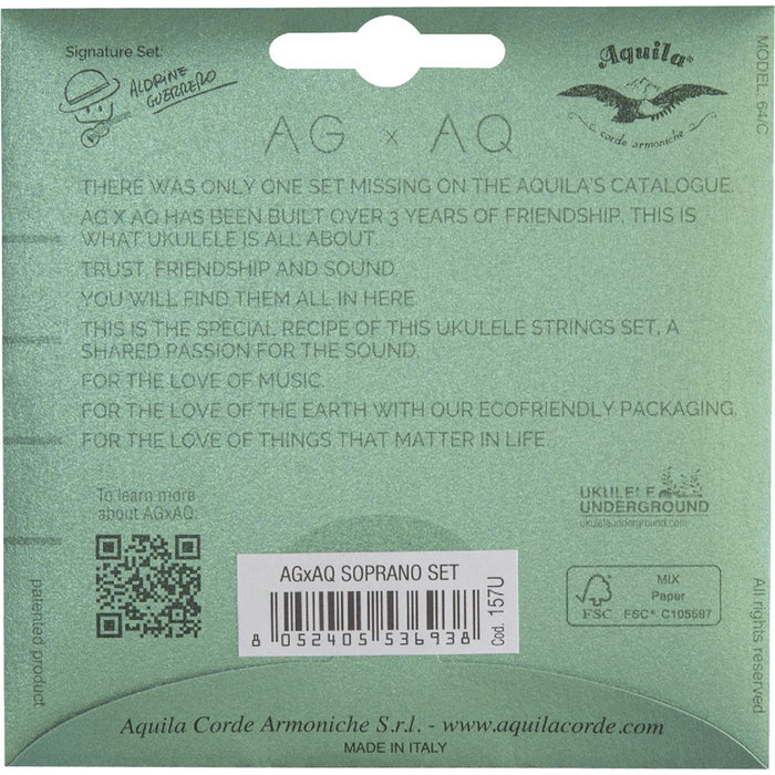 Aquila 157U AGXAQ Ukulele Set, GCEA