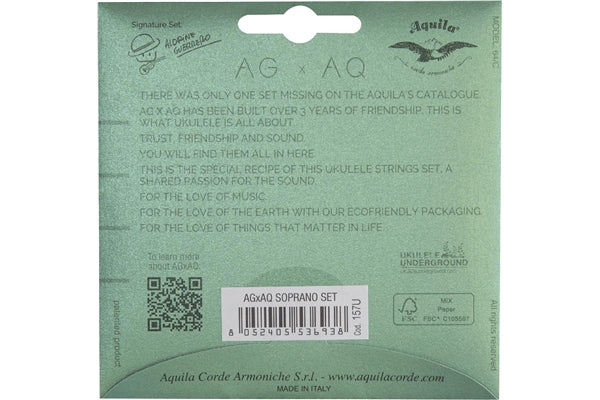 Aquila 157U AGXAQ Ukulele Set, GCEA