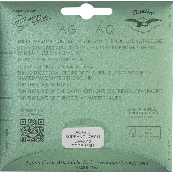 Aquila 163U AAGXAQ Ukulele Set,L G UNW.