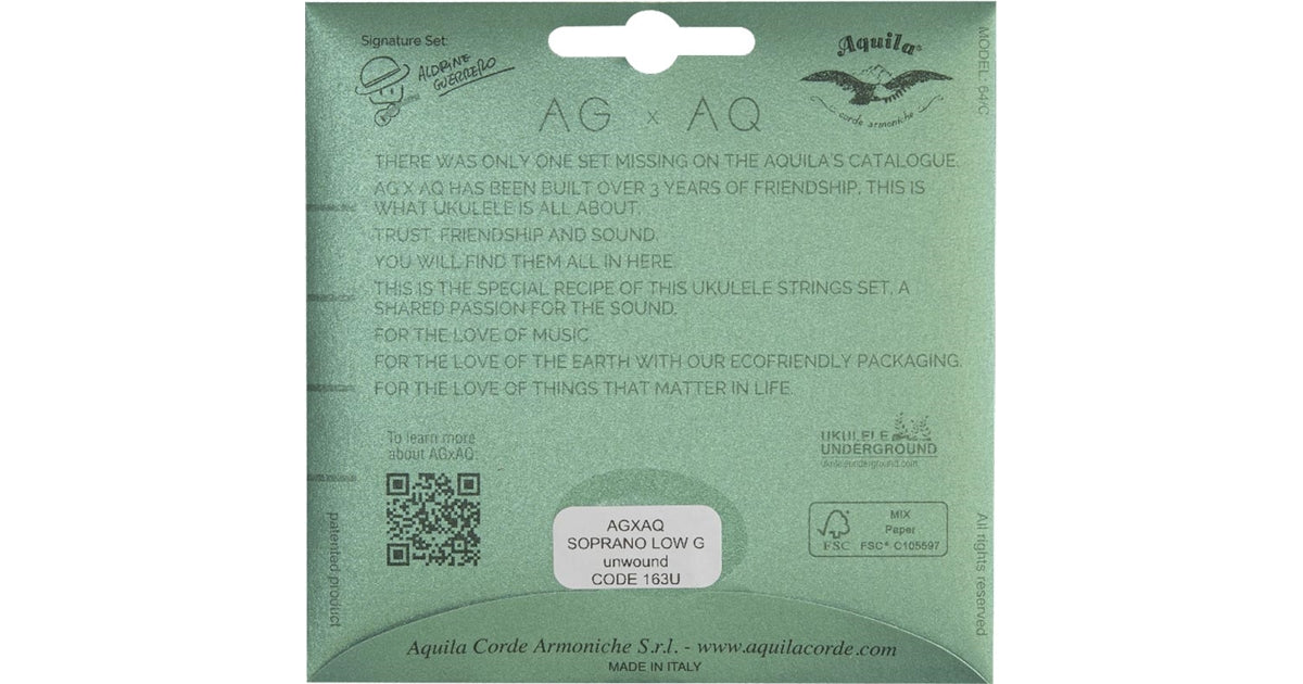 Aquila 163U AAGXAQ Ukulele Set,L G UNW.