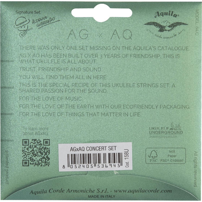 Aquila 158U AGXAQ Ukulele Set, GCEA