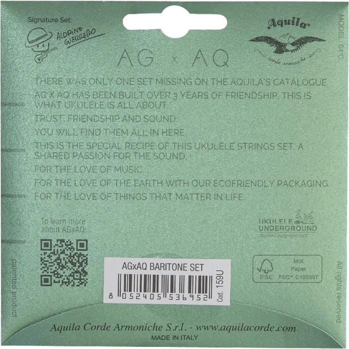 Aquila 159U AGXAQ Ukulele Set, DGBE