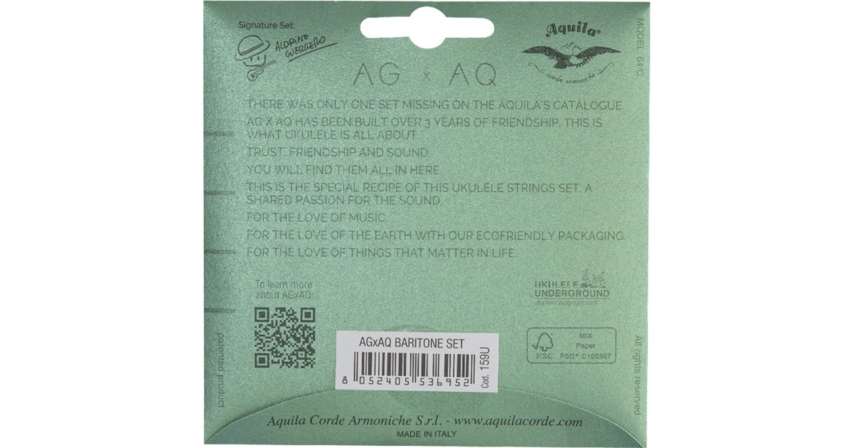 Aquila 159U AGXAQ Ukulele Set, DGBE