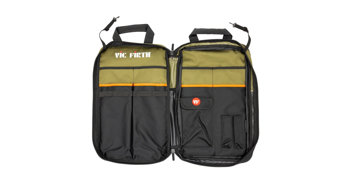 Vic Firth VXSB0114 PROFESSIONAL STICK BAG GREEN/BLACK