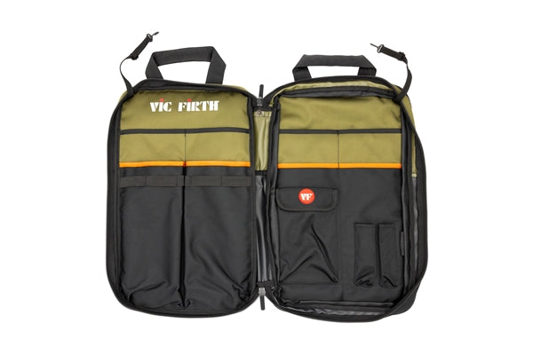 Vic Firth VXSB0114 PROFESSIONAL STICK BAG GREEN/BLACK