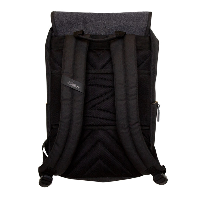 Zildjian T9001 - Gray Flap Black Laptop Backpack