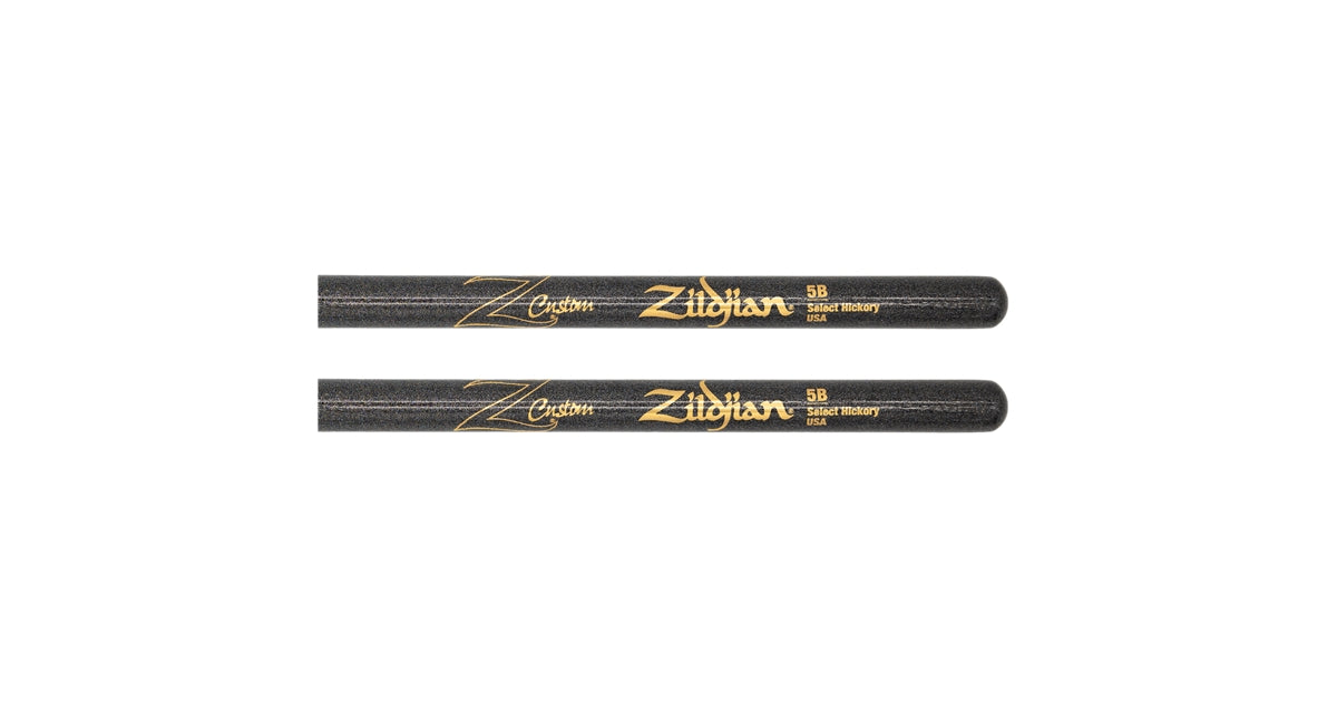 Zildjian Z Custom LE Drumstick Collection 5B Black Chroma, Wood Tip