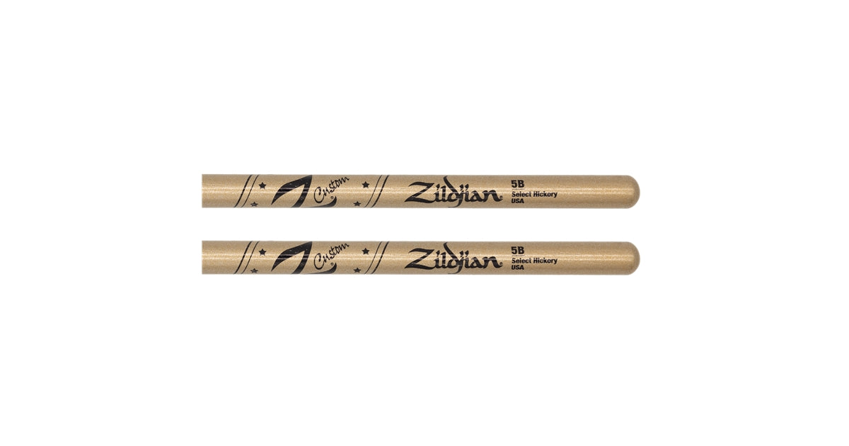 Zildjian Z Custom LE Drumstick Collection 5B Gold Chroma, Wood Tip