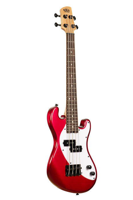 Kala UBASS-SB-RD-FS - Solid Body 4 corde - Rosso c/borsa