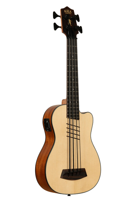 Kala UBASS-HH-SSMHG-FS - ''Artist Signature'' - Hutch Hutchinson - U-BASS Solid Spruce Top Mahogany elettrificato - c/borsa