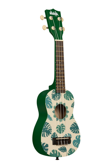 Kala UK-MONSTERA - ''Graphic Top'' - ukulele soprano Monstera - c/borsa