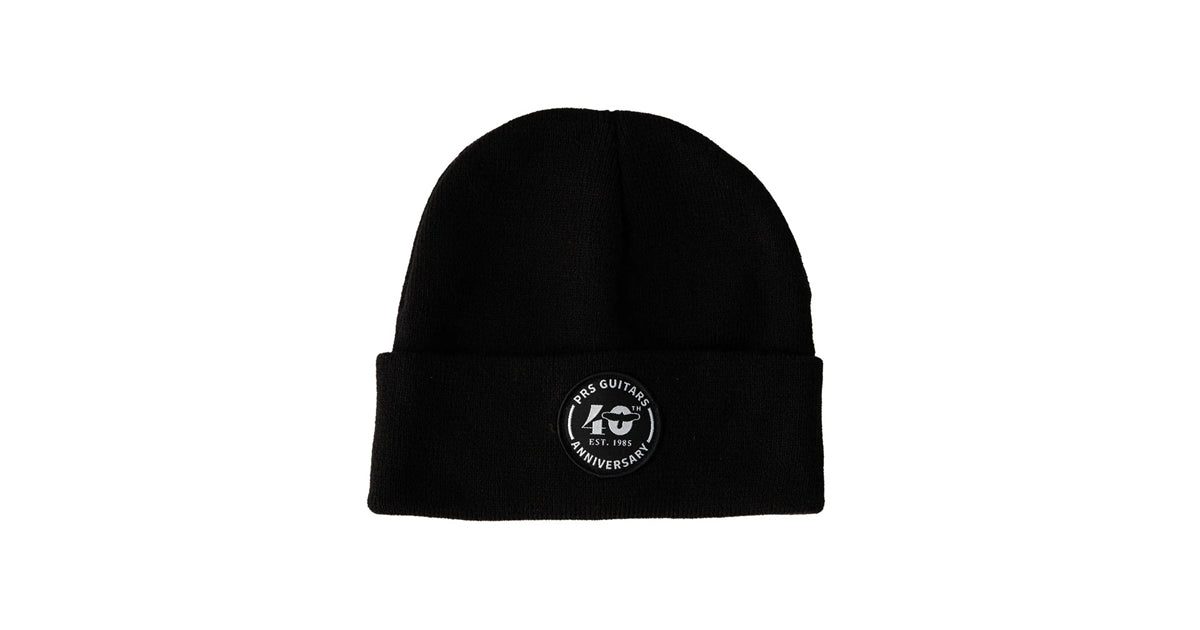 PRS 40th Anniversary Logo Cuffed Beanie Black