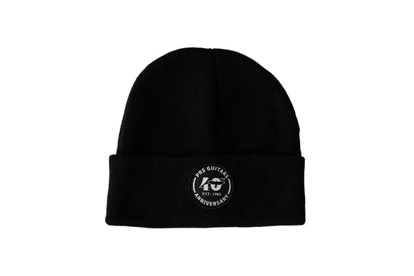 PRS 40th Anniversary Logo Cuffed Beanie Black