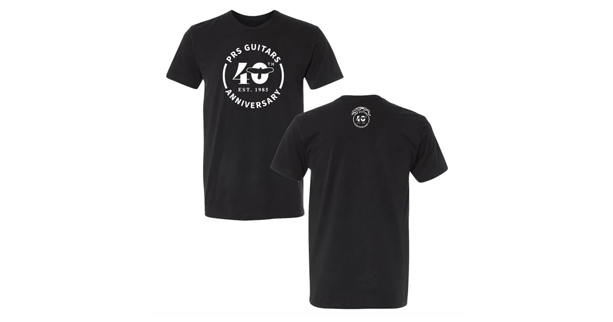 PRS 40th Anniversary Tee Black M