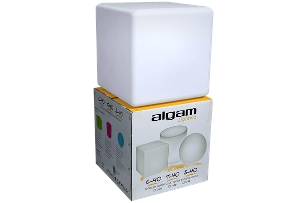 Algam Lighting C-40 Cubo Luminoso Decorativo 40 cm