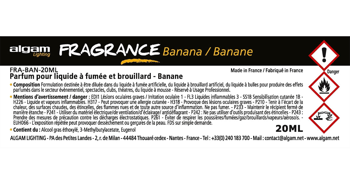 Algam Lighting FRA-BAN-20ML Profumo per Liquido del Fumo 20ml Banana