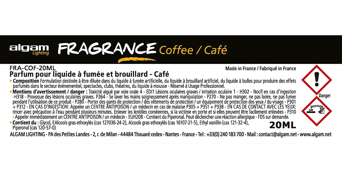 Algam Lighting FRA-COF-20ML Profumo per Liquido del Fumo 20ml Caffè