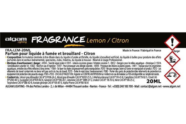 Algam Lighting FRA-LEM-20ML Profumo per Liquido del Fumo 20ml Limone