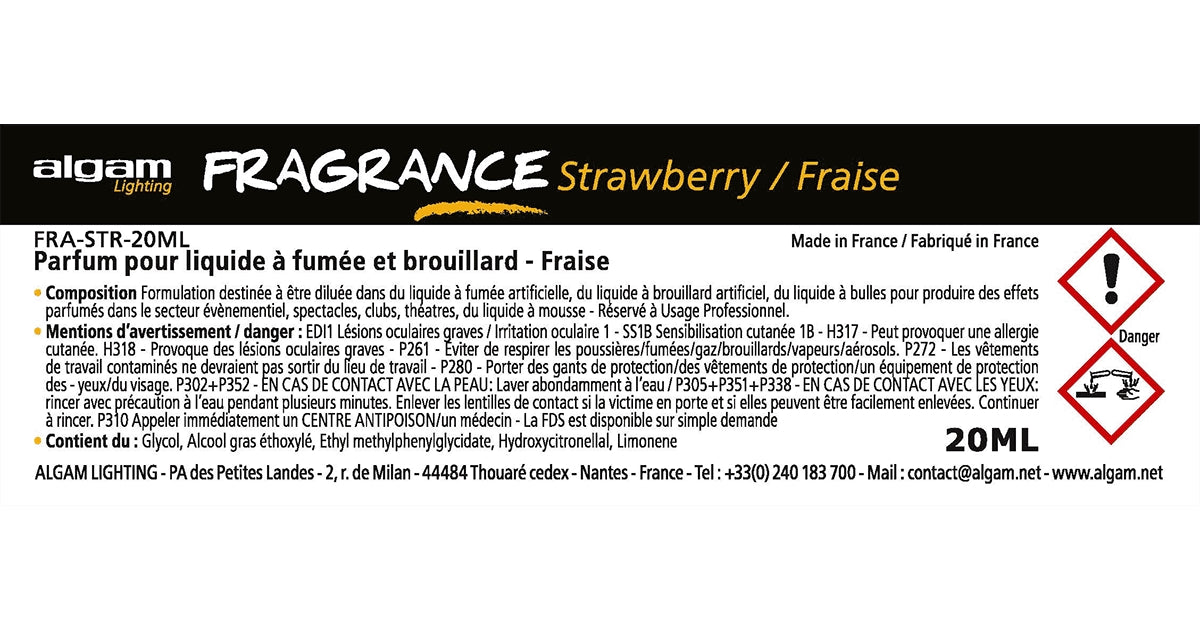 Algam Lighting FRA-STR-20ML Profumo per Liquido del Fumo 20ml Fragola