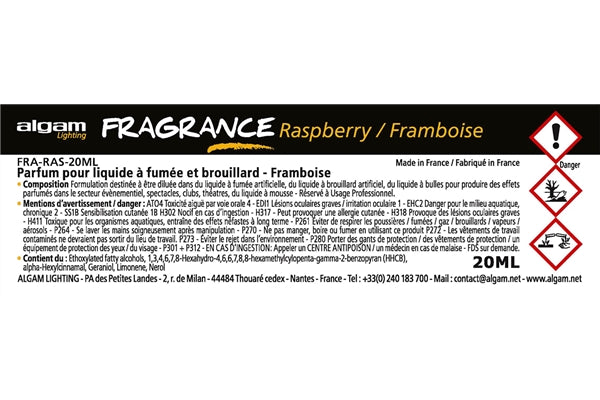 Algam Lighting FRA-RAS-20ML Profumo per Liquido del Fumo 20ml Lampone