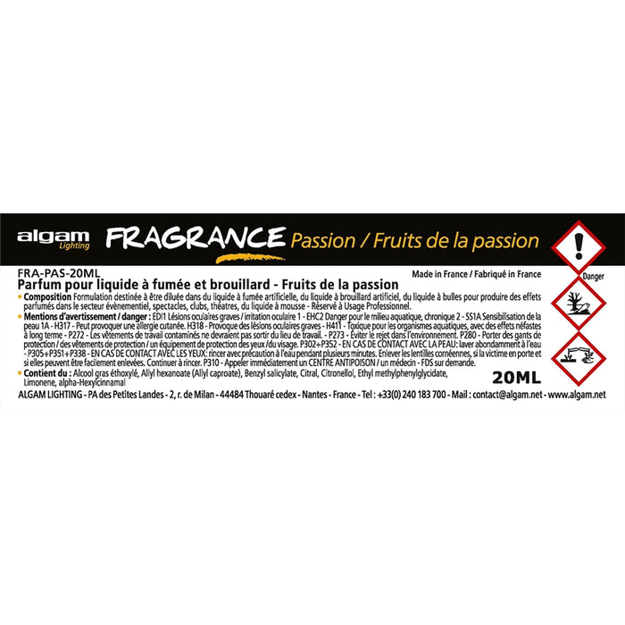 Algam Lighting FRA-PAS-20ML Profumo per Liquido del Fumo 20ml Frutto della Passione