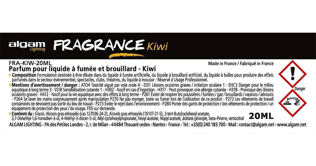 Algam Lighting FRA-KIW-20ML Profumo per Liquido del Fumo 20ml Kiwi