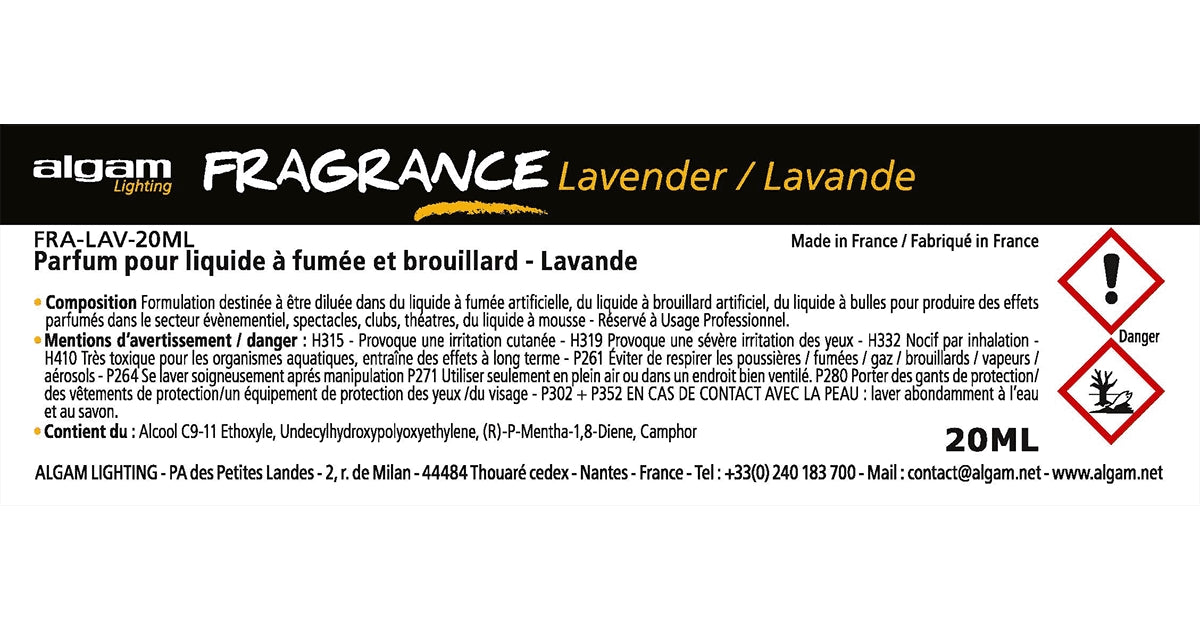 Algam Lighting FRA-LAV-20ML Profumo per Liquido del Fumo 20ml Lavanda