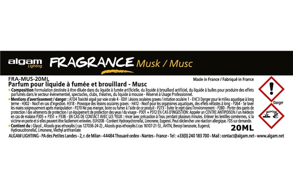 Algam Lighting FRA-MUS-20ML Profumo per Liquido del Fumo 20ml Muschio