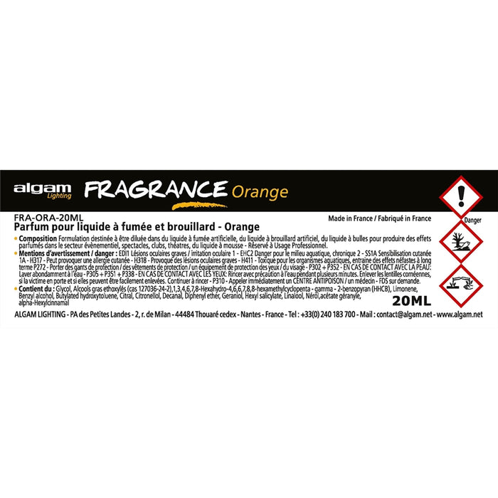 Algam Lighting FRA-ORA-20ML Profumo per Liquido del Fumo 20ml Arancia