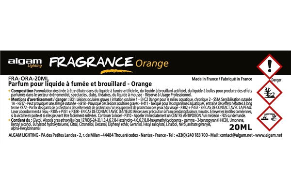 Algam Lighting FRA-ORA-20ML Profumo per Liquido del Fumo 20ml Arancia