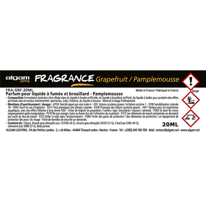 Algam Lighting FRA-GRF-20ML Profumo per Liquido del Fumo 20ml Pompelmo