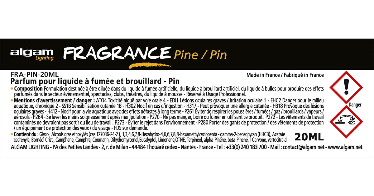 Algam Lighting FRA-PIN-20ML Profumo per Liquido del Fumo 20ml Pino