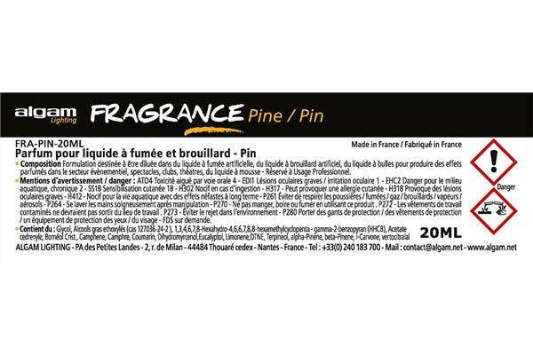 Algam Lighting FRA-PIN-20ML Profumo per Liquido del Fumo 20ml Pino