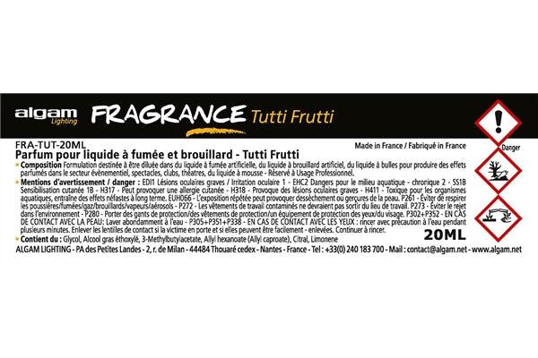 Algam Lighting FRA-TUT-20ML Profumo per Liquido del Fumo 20ml Tutti Frutti