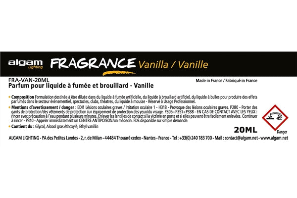 Algam Lighting FRA-VAN-20ML Profumo per Liquido del Fumo 20ml Vaniglia