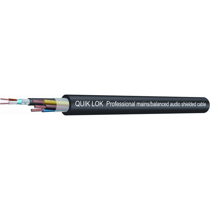 Quik Lok CA/836 BK Cavo Fono/Rete in Bobina
