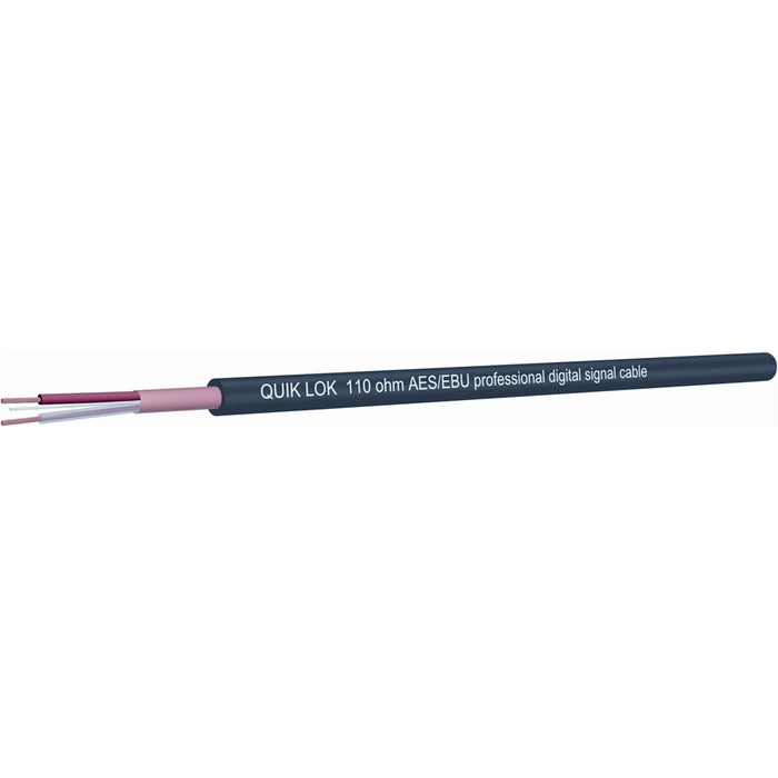 Quik Lok CM/818 BK Cavo AES/EBU in Bobina
